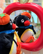 正版授權PINGU 企鵝家族 我有一個朋友系列 毛絨 吊飾 4款