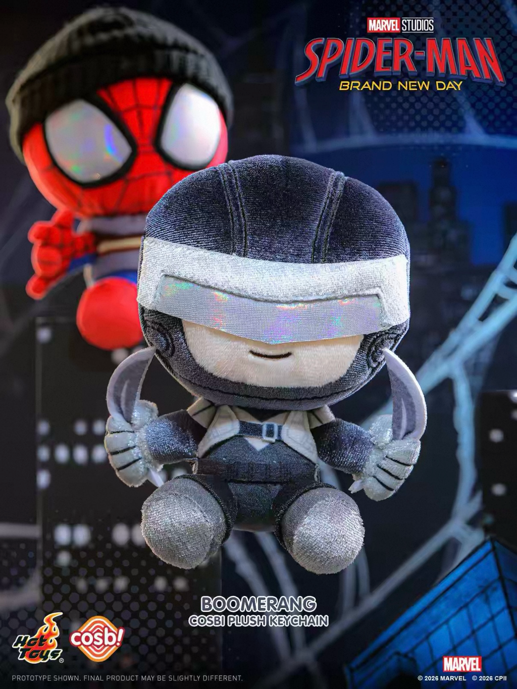 正版授權HotToys x Marvel 蜘蛛人 重生日 COSBI毛絨吊飾 盲盒