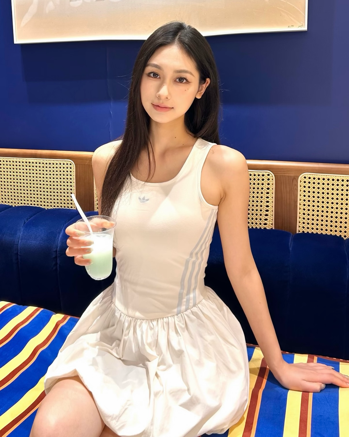 ADIDAS ORIGINALS 泡泡連身裙 洋裝 背心 修身 黑色KE5074 白色KE5075