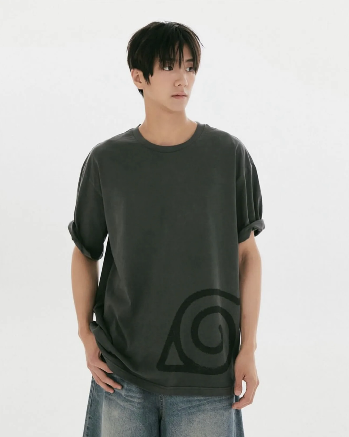 韓國SPAO x 火影忍者 聯名 睡衣 短袖上衣 眼罩 披肩 套裝