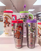 正版授權玩具總動員 不鏽鋼吸管杯 提把杯 冰壩杯 TOY STORY DISNEY 迪士尼