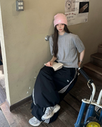 ADIDAS ADILENIUM 運動長褒 廣鬆 縮口 燈籠褒 黑色KY5052 粉色KY5053