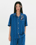 韓國SPAO x 火影忍者 聯名 睡衣 短袖上衣 眼罩 披肩 套裝