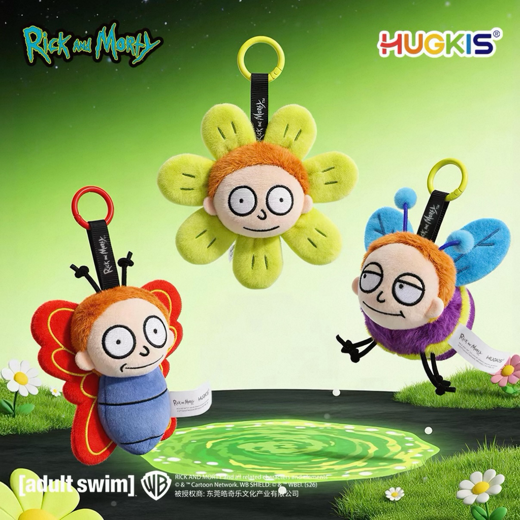 正版授權Rick And Morty 瑞克與莫蒂 花園系列 莫蒂 毛絨 吊飾 3款