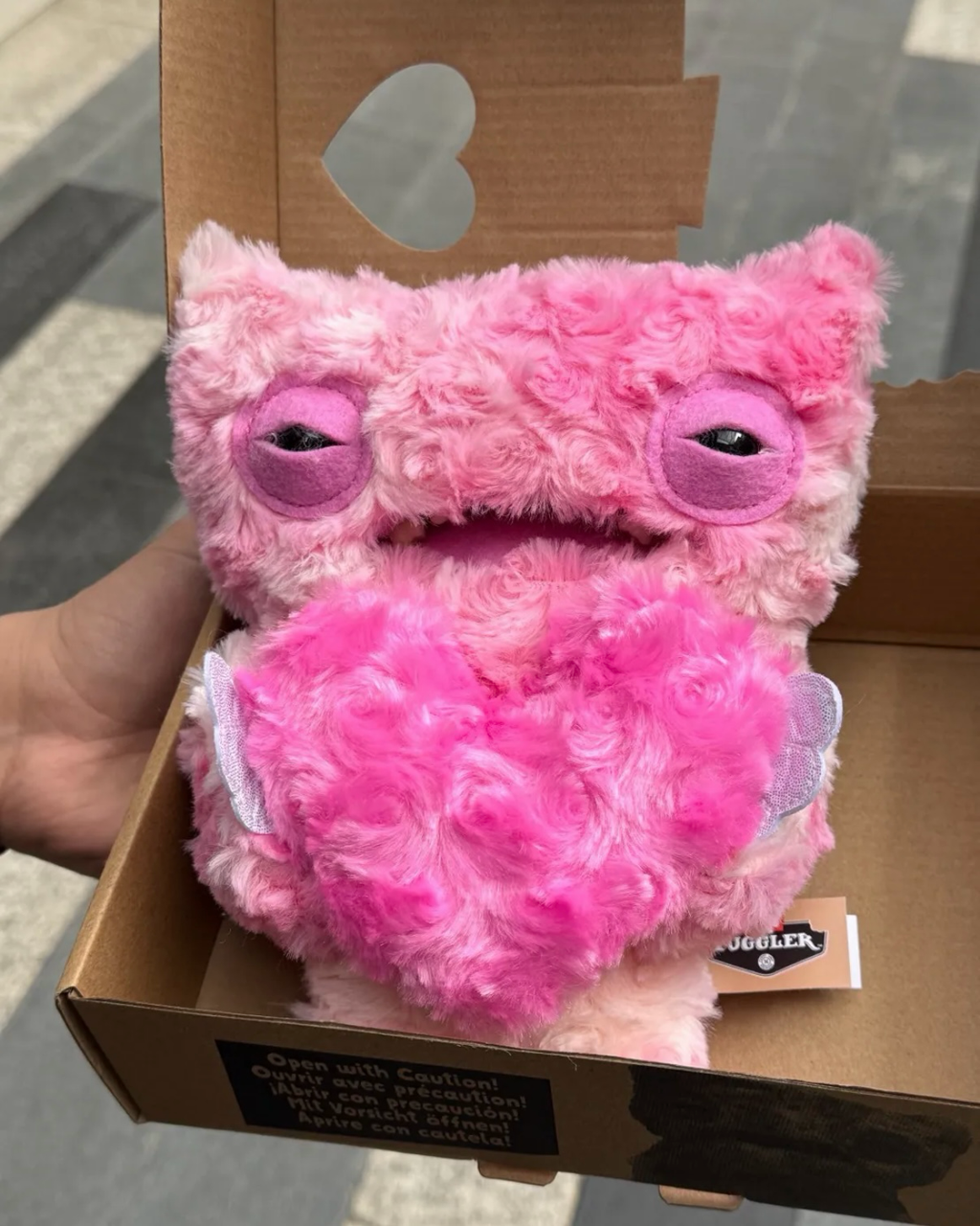 FUGGLER 牙齒怪 放克牙寶 2代愛心款 毛絨 玩偶 娃娃