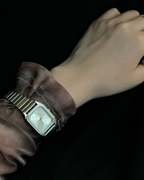 CASIO 卡西歐 VINTAGE系列 不锈鋼小方塊 銀色 復古 石英機芯 女錶