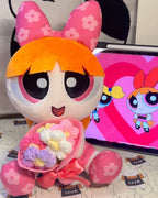 正版授權飛天小女警 手捧花 毛絨公仔 禮盒 附星星燈