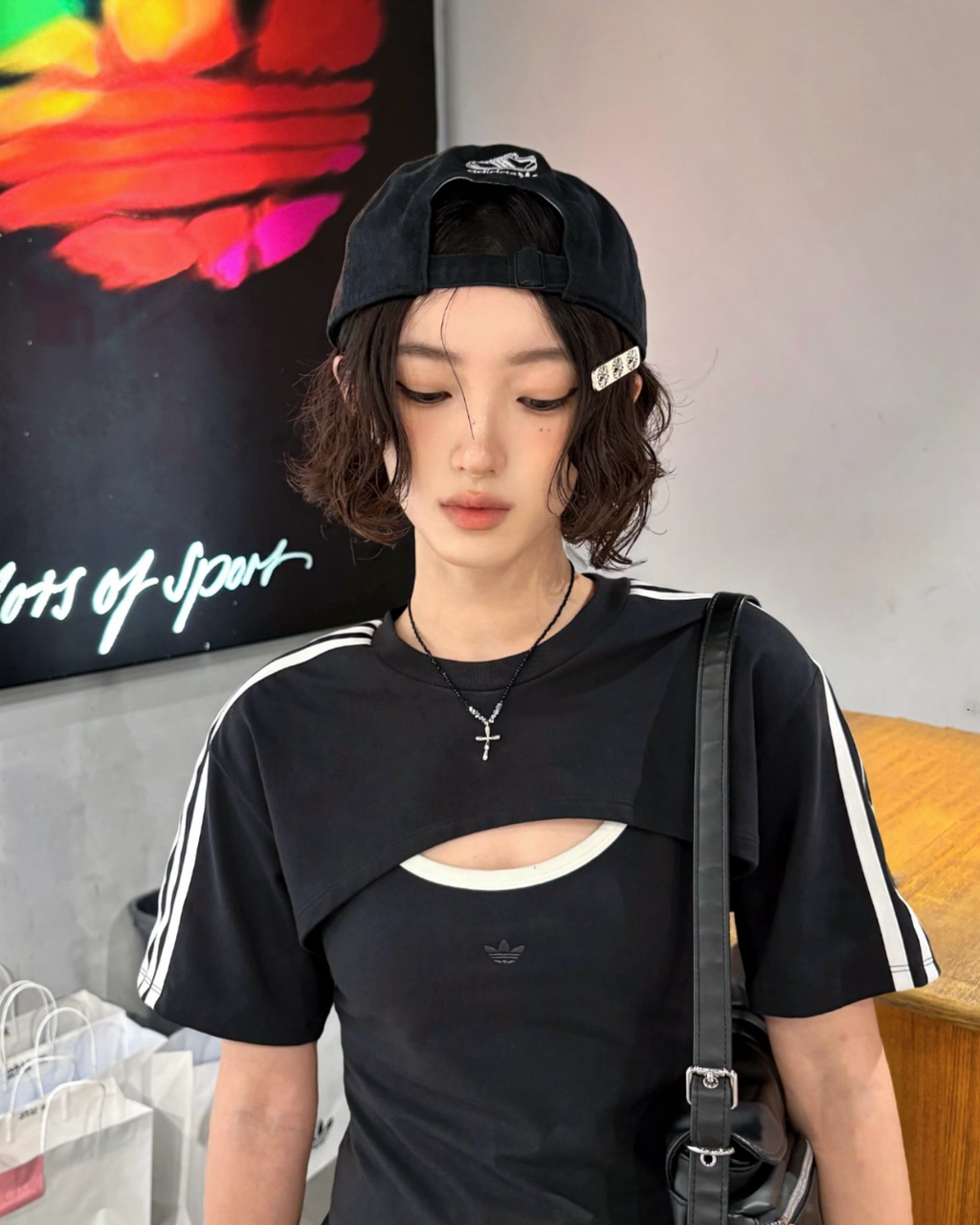 ADIDAS ORIGINALS 兩件式 短袖 上衣 細肩帶 吊帶 背心 白色JJ3090 黑色JD0042