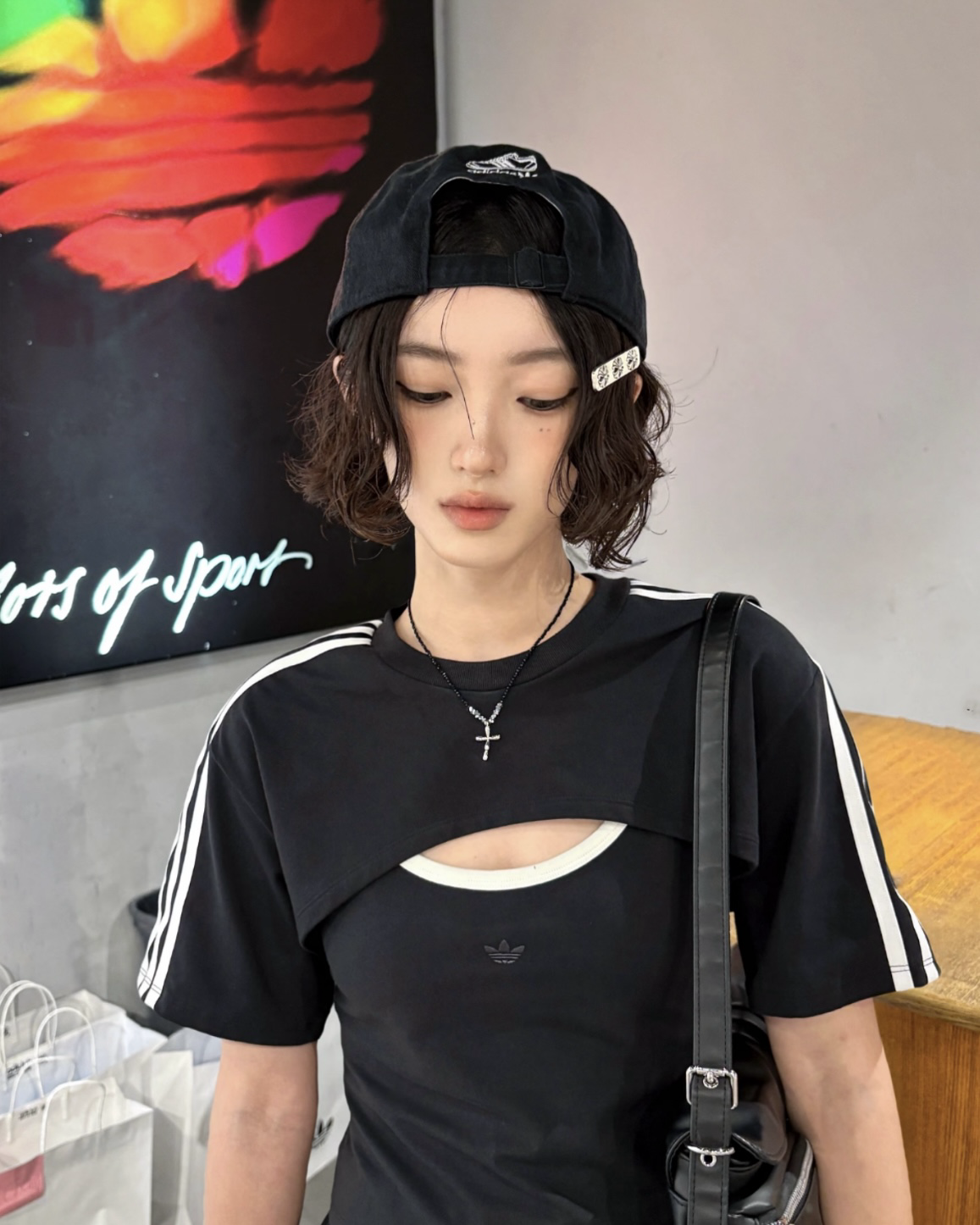 ADIDAS ORIGINALS 兩件式 短袖 上衣 細肩帶 吊帶 背心 白色JJ3090 黑色JD0042