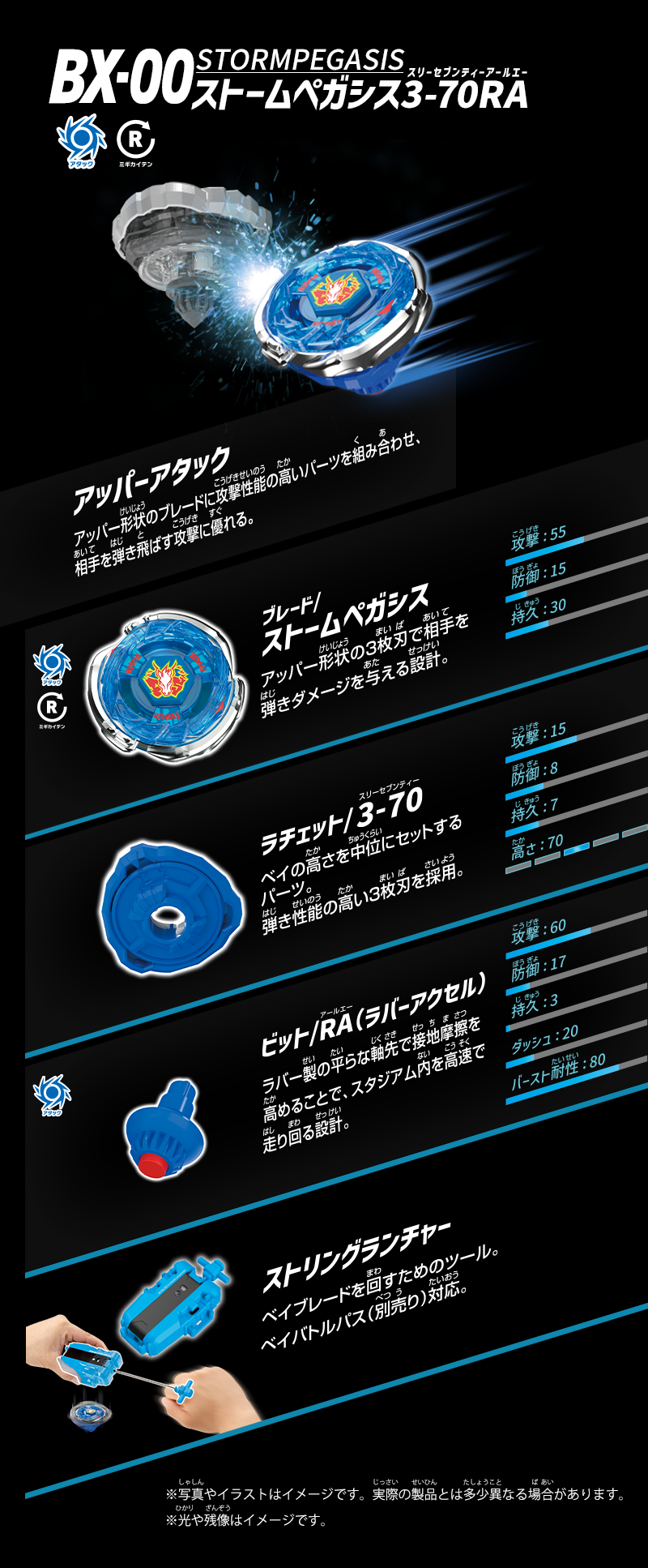 日本正版 BEYBLADE X 戰鬥陀螺 BX-00 入門組 暴風天馬 3-70RA