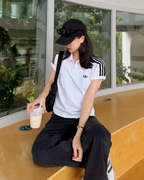 ADIDAS ORIGINALS 白色 POLO衫 三線 修身 短TEE 短袖 上衣 KD3697