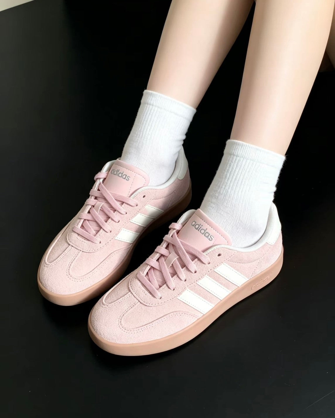 ADIDAS ORIGINALS BARREDA 櫻花粉 德訓鞋 休閒 女鞋