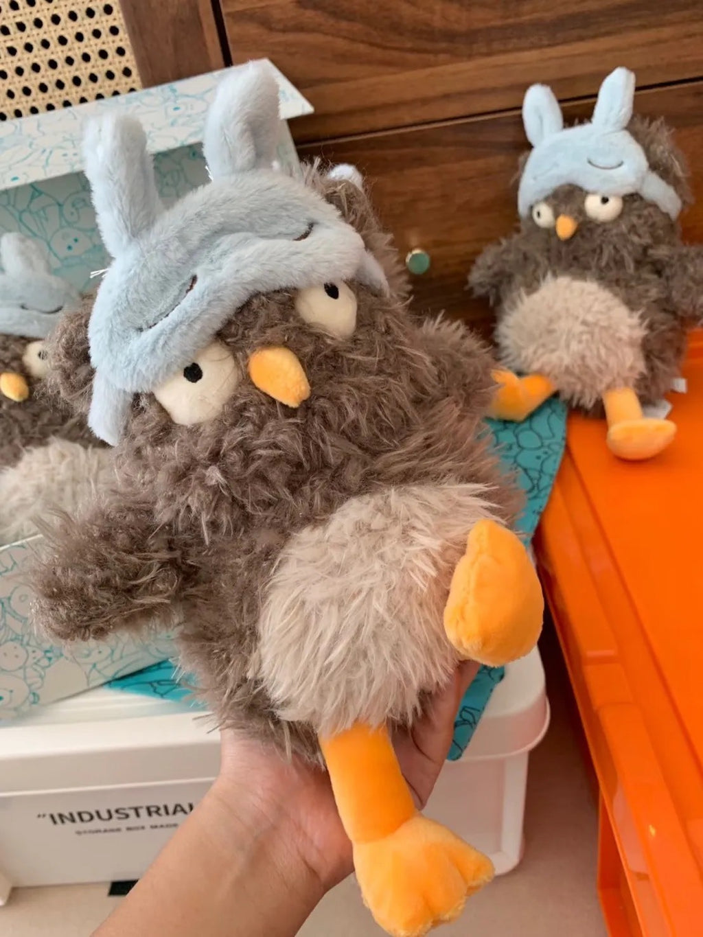 JELLYCAT AUDREY HOOTSOFTLY 眼罩貓頭鷹 棕色 毛絨公仔