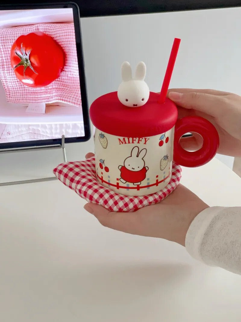 MIFFY 米菲聯名款 胖胖 吸管 馬克杯 330ML