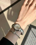 Vivienne Westwood Armour Watch 經典盔甲蛇骨腕錶 銀色