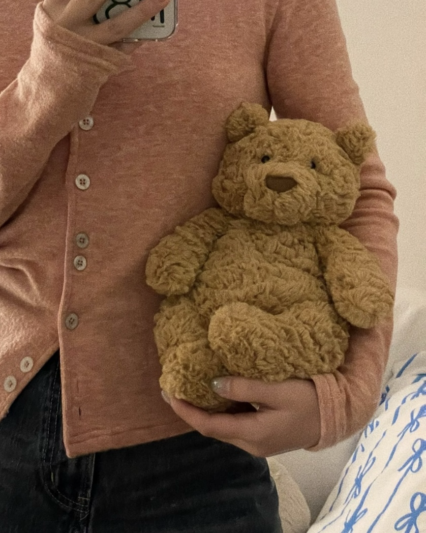 Jisoo同款JELLYCAT Bumbly Bear 笨笨熊 毛絨 娃娃 玩偶 擺件
