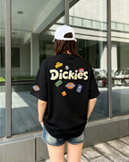 DICKIES 嚊哈塗鴉貼紙 美式 寬鬆 圓領 短袖 短Tee 上衣 藏青 黑色 白色