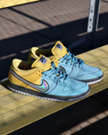 Nike SB Dunk Low Pro 藍黃撞色雷射勾磨砂霧面皮革低筒休閒鞋男鞋 IR1888-700