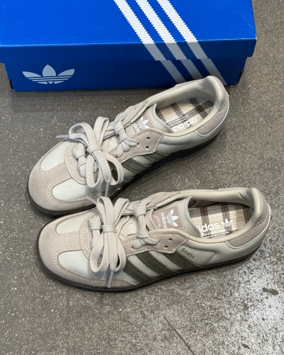 Adidas Originals Samba OG 抹茶灰綠奶茶灰麼皮皮革德訓鞋休閒鞋男女鞋 JR0893