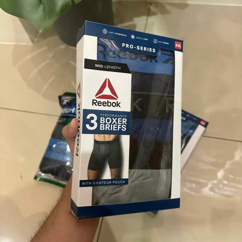 Reebok 速乾彈性內褲 3件組 盒裝/袋裝隨機出貨