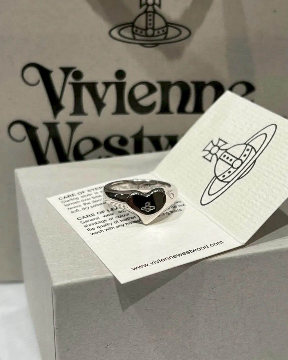 Vivienne Westwood Heart Ring 心形戒指 925純銀 西太后 薇薇安