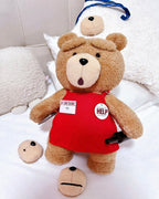 POPMART泡泡瑪特 TED2 熊麻吉 泰迪熊 可動絨毛玩偶 30公分