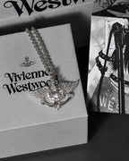 Vivienne Westwood Galena 愛心之翼 翅膀 項鏈 銀色 白鑽 西太后 薇薇安