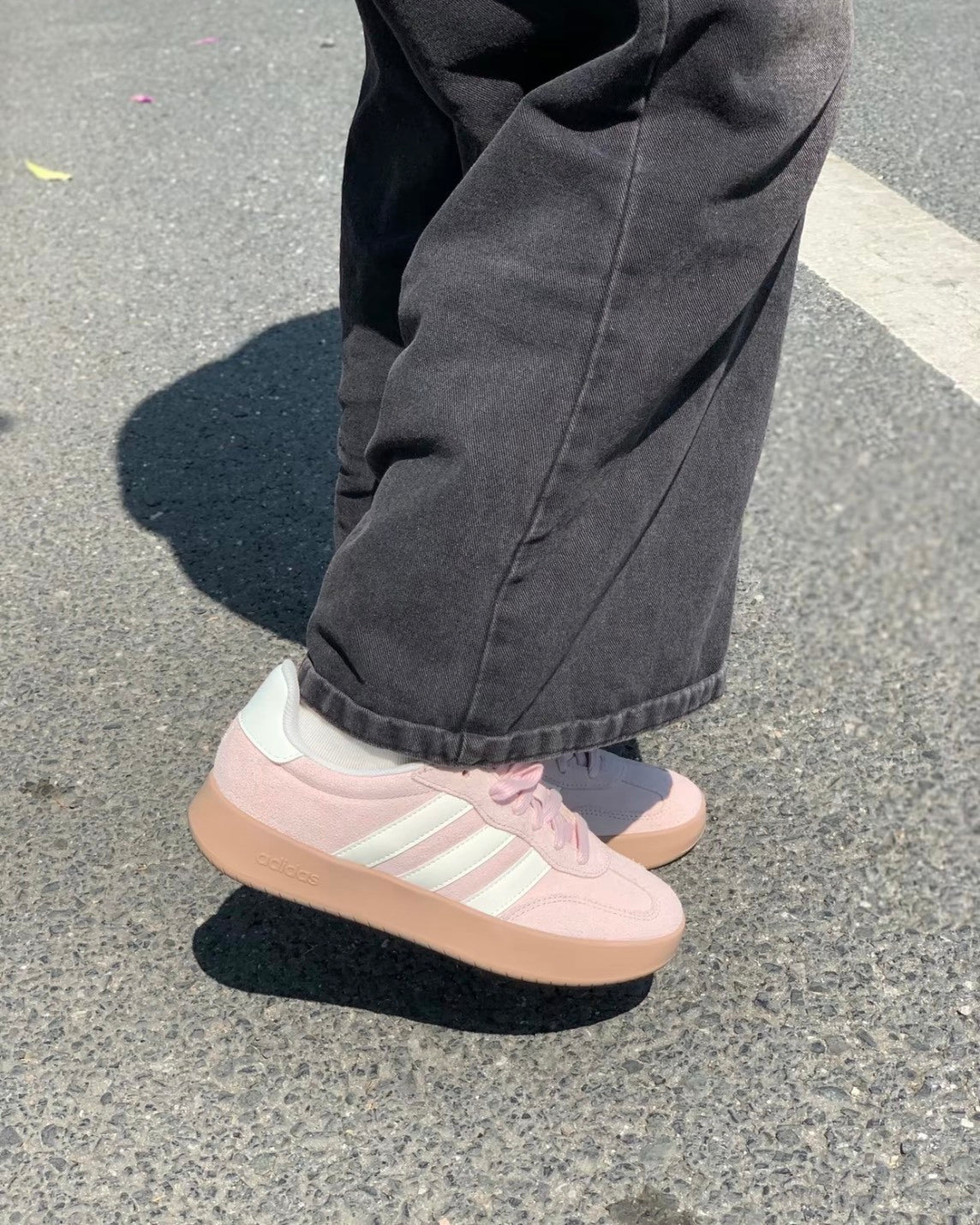 ADIDAS ORIGINALS BARREDA 櫻花粉 德訓鞋 休閒 女鞋