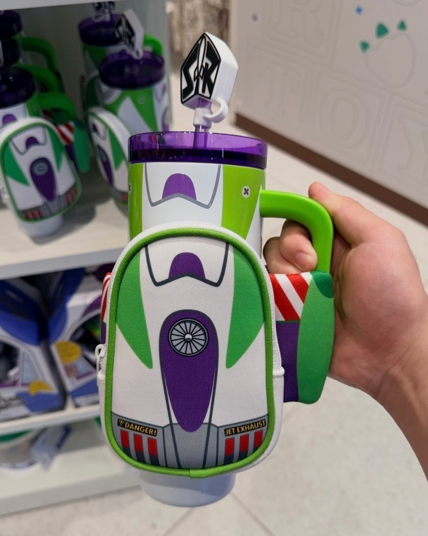 日本限定 DISNEY 玩具總動員 巴斯光年 不鏽鋼吸管杯 保溫杯 TOY STORY 迪士尼