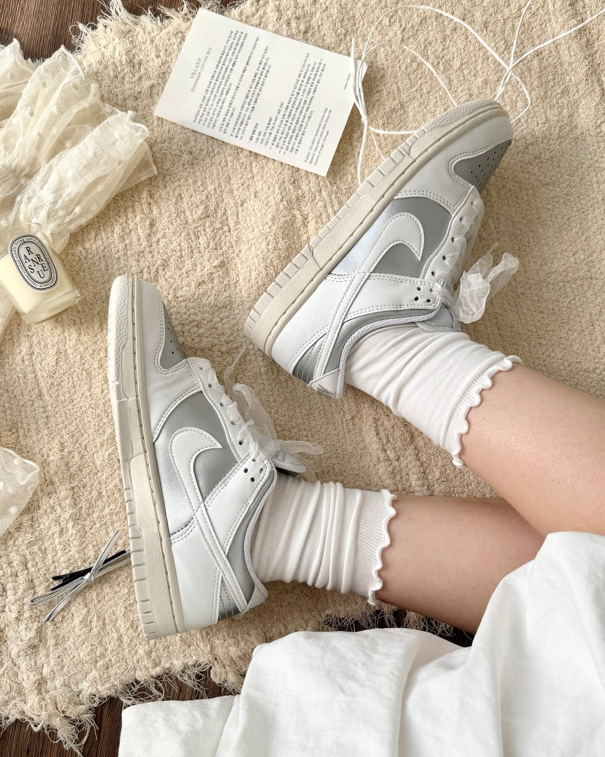 NIKE DUNK LOW NN 金屬銀白 線帶 Y2K 低筒 女鞋 張員瑛同款 IB7311-001