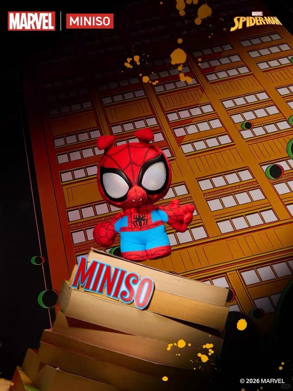 MINISO名創 x Marvel 蟘蛛人 蟘蛛感應系列 搪膠 毛絨盲盒 吊飾