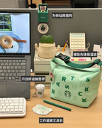 STARBUCKS 星巴克 專星熊打工樂系列 保溫袋 掛勾 吊飾 文具包