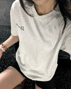 DICKIES 美式 花朵塗鴉 刺繡 草寫英文 寬鬆 圓領 短袖 短Tee 上衣 4色