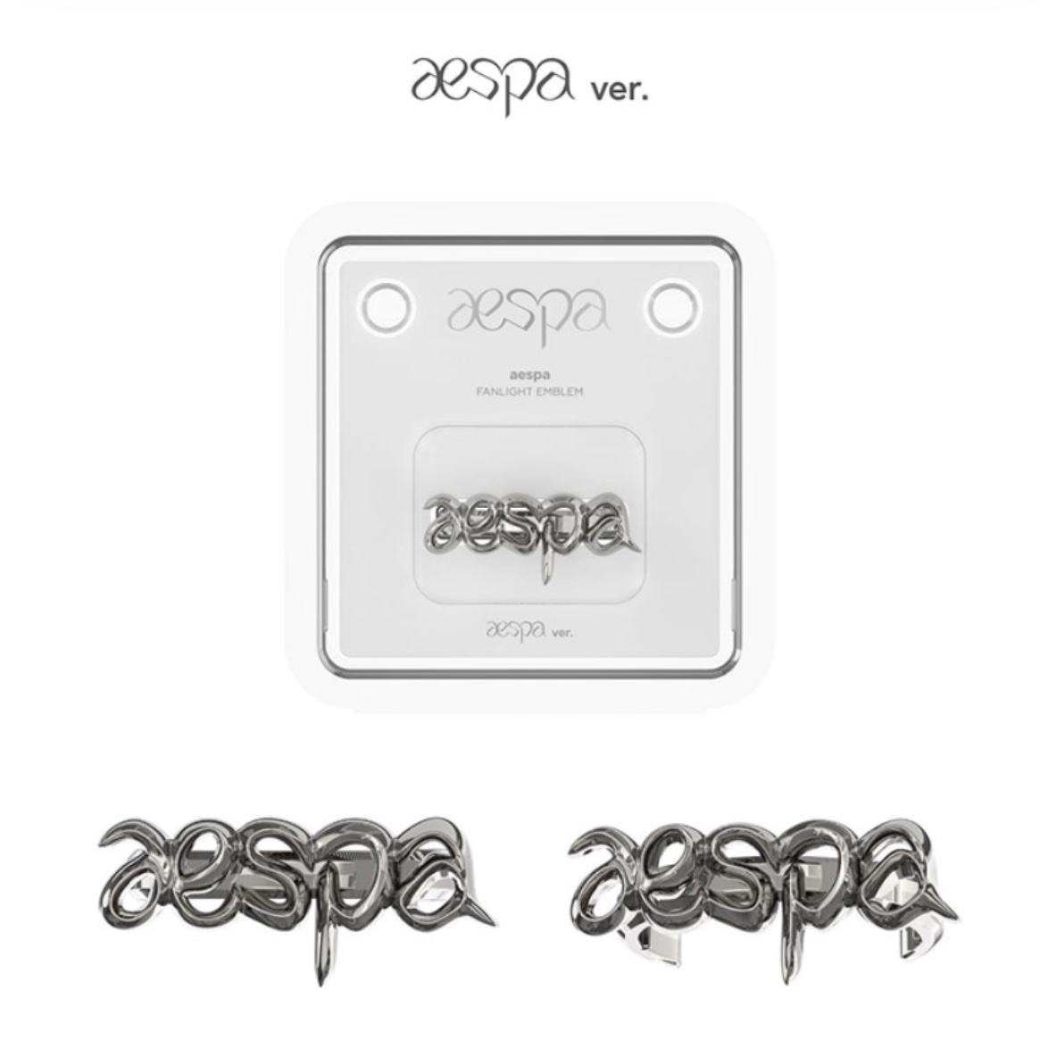 aespa FANLIGHT EMBLEM 官方應援手燈環 裝飾 徽章