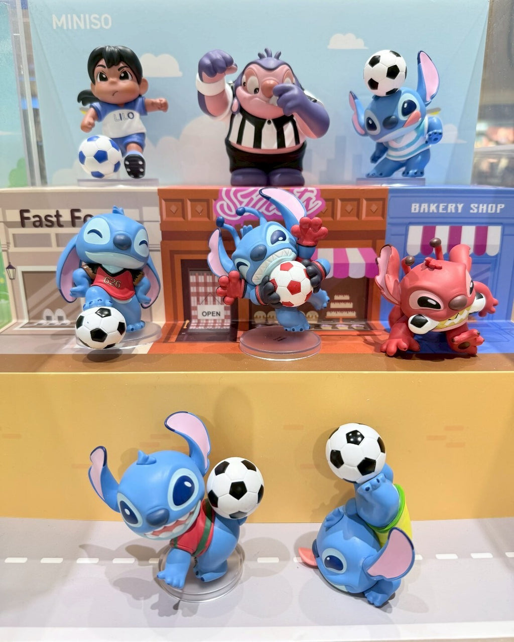 正版授權 MINISO x 迪士尼 史迪奇 Goal!場上見系列 盲盒 公仔