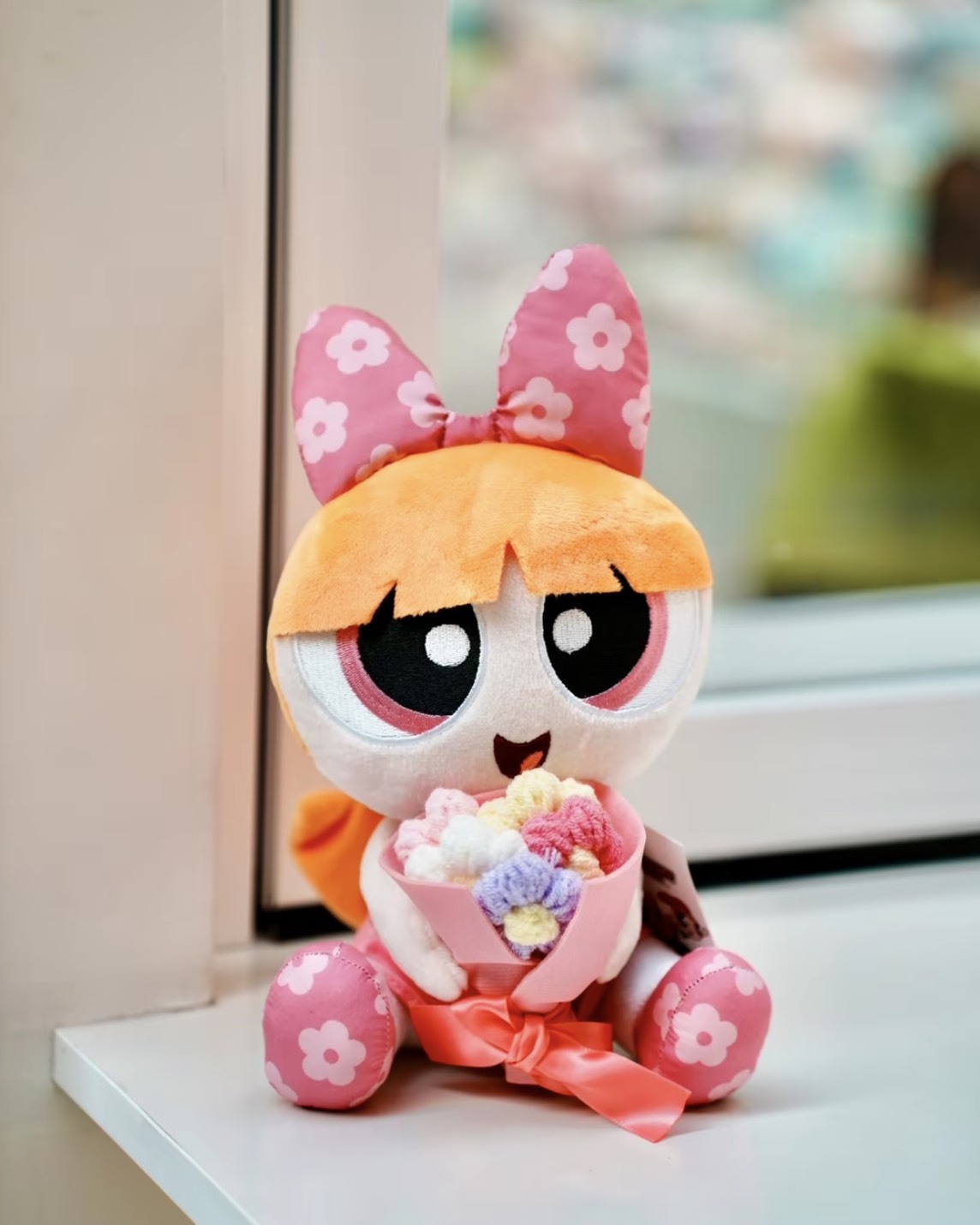 正版授權飛天小女警 手捧花 毛絨公仔 禮盒 附星星燈