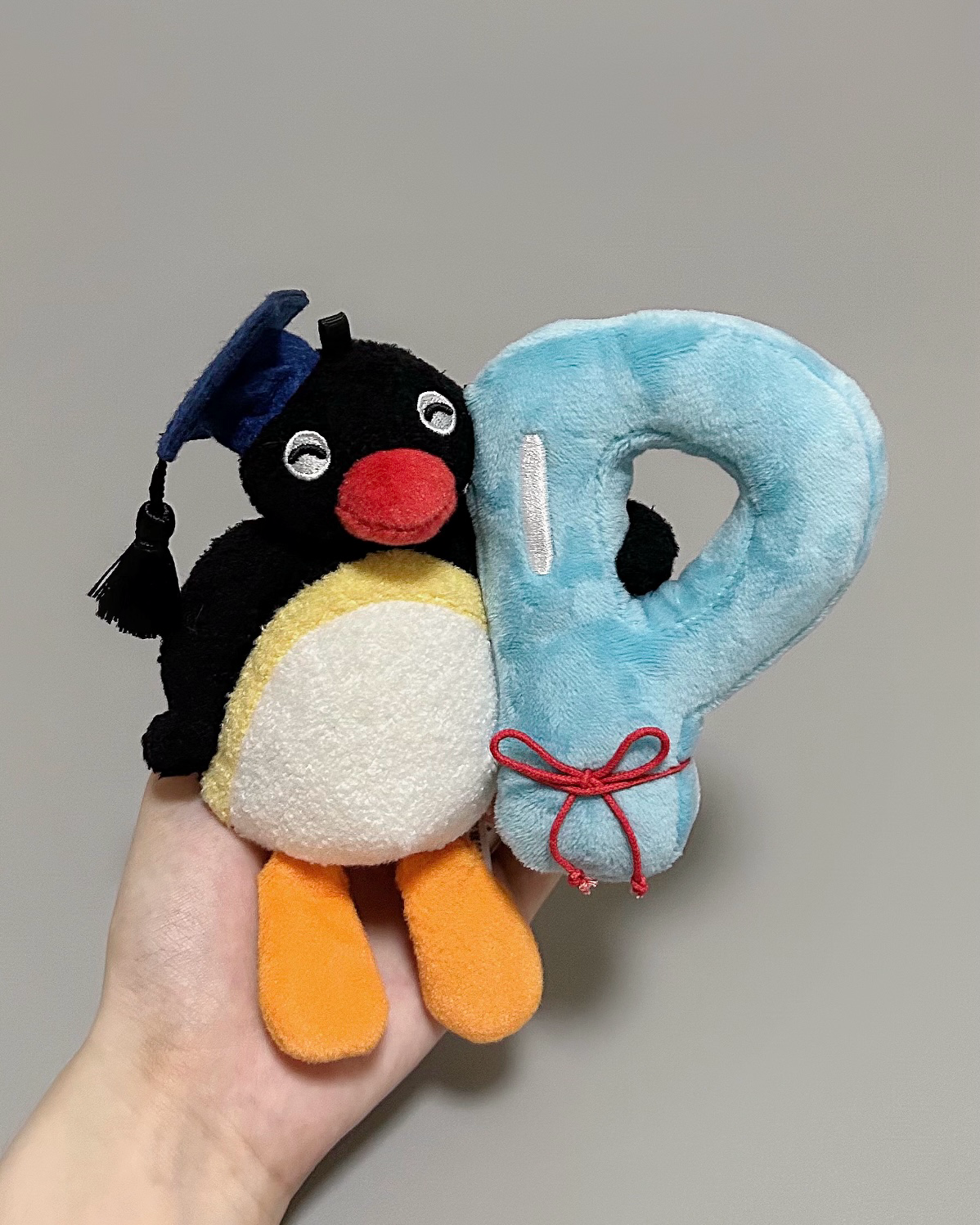 正版授權山莫 x PINGU 企鵝家族 讀書系列 毛絨 吊飾 掛件 共3款