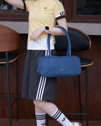 ADIDAS ADICOLOR AIRLINER 丹寧藍 牛仔 法棍包 肩背包 手提包 KD7875