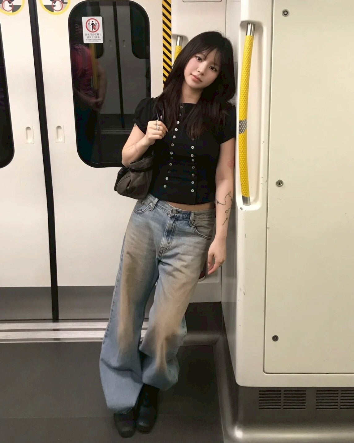ROSÉ朴彩英同款 Levi's LOOSE BOOT 低腰 寬鬆靴型褒 油漬 水洗 微喇叭 牛仔褒