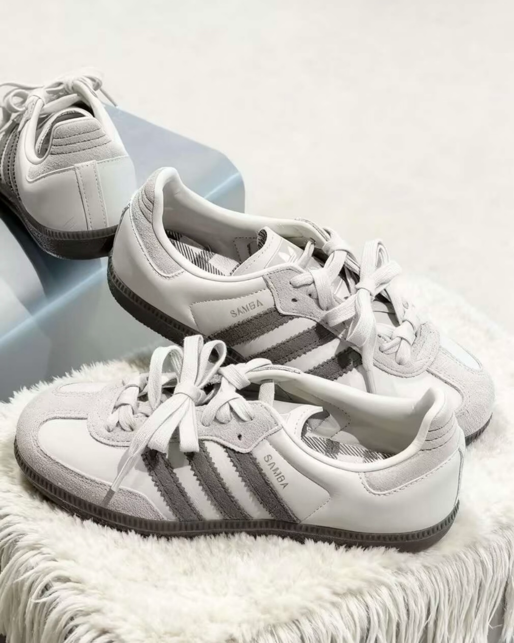 Adidas Originals Samba OG 抹茶灰綠奶茶灰麼皮皮革德訓鞋休閒鞋男女鞋 JR0893
