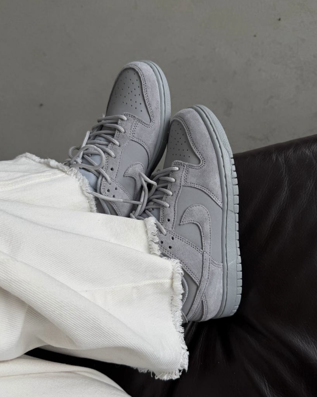 Nike Dunk Low SE Wolf Grey 水泥灰 灰色 麻皮 低筒休閑鞋 IB6651-002