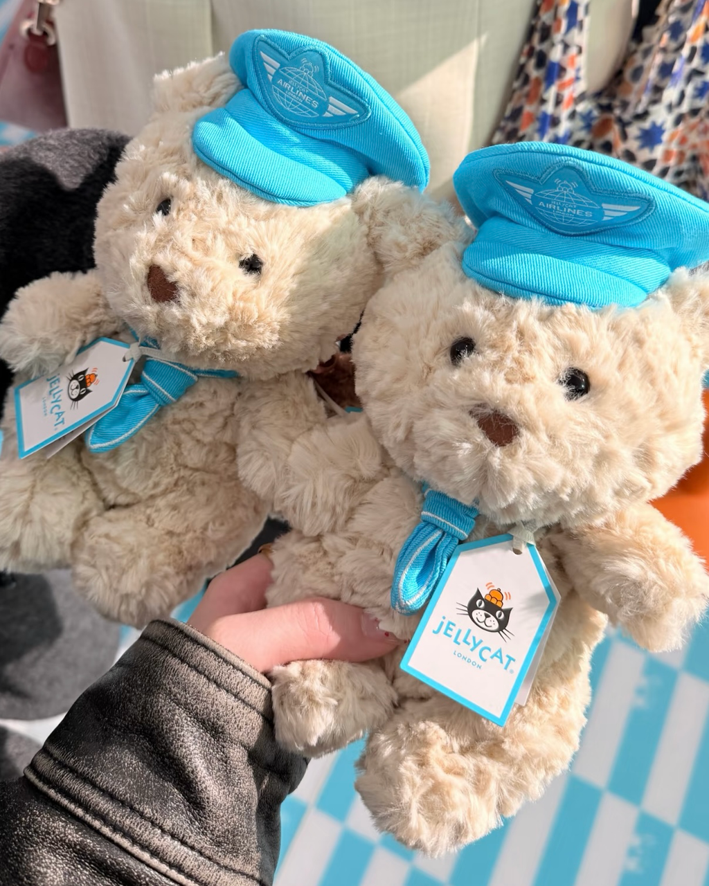 JELLYCAT x Harrods 倫敦限定 機場熊 巴塞羅熊 聯名 毛絨娃娃