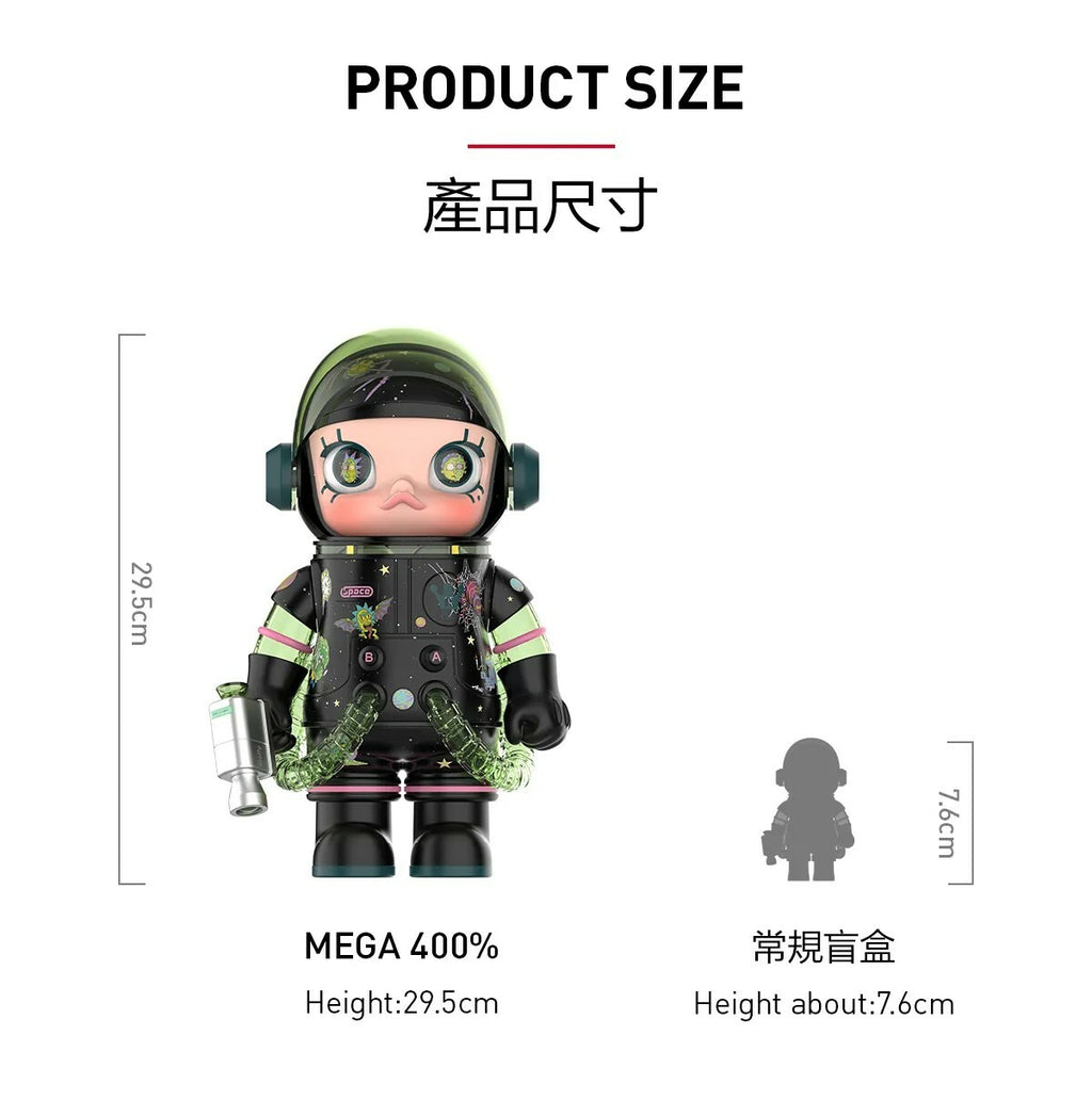 POPMART MEGA SPACE MOLLY 400% 1000% 瑞克和莫蒂 泡泡瑪特