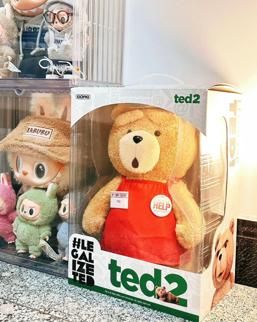 POPMART泡泡瑪特 TED2 熊麻吉 泰迪熊 可動絨毛玩偶 30公分