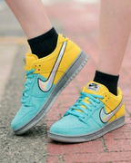 Nike SB Dunk Low Pro 藍黃撞色雷射勾磨砂霧面皮革低筒休閒鞋男鞋 IR1888-700