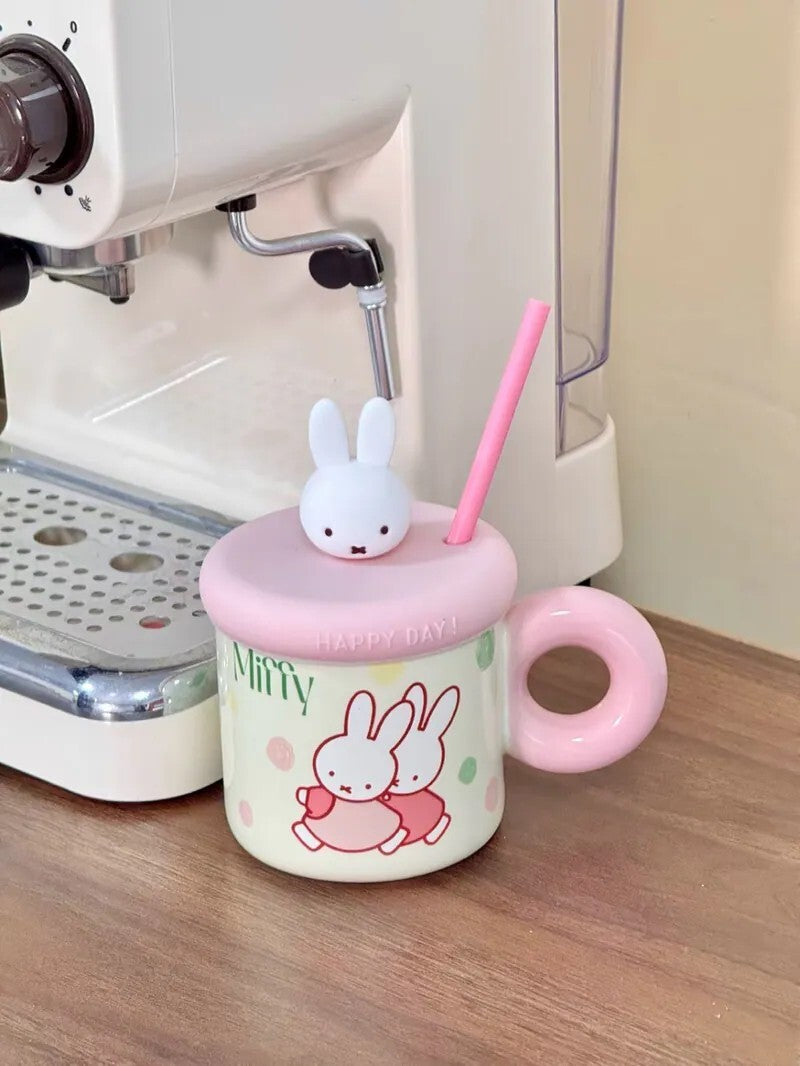 MIFFY 米菲聯名款 胖胖 吸管 馬克杯 330ML