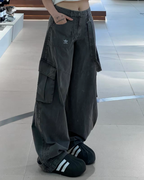 ADIDAS ORIGINALS CURVED TROUSERS 炭灰 闊腿褒 寬鬆 彎刀褒 KH1180