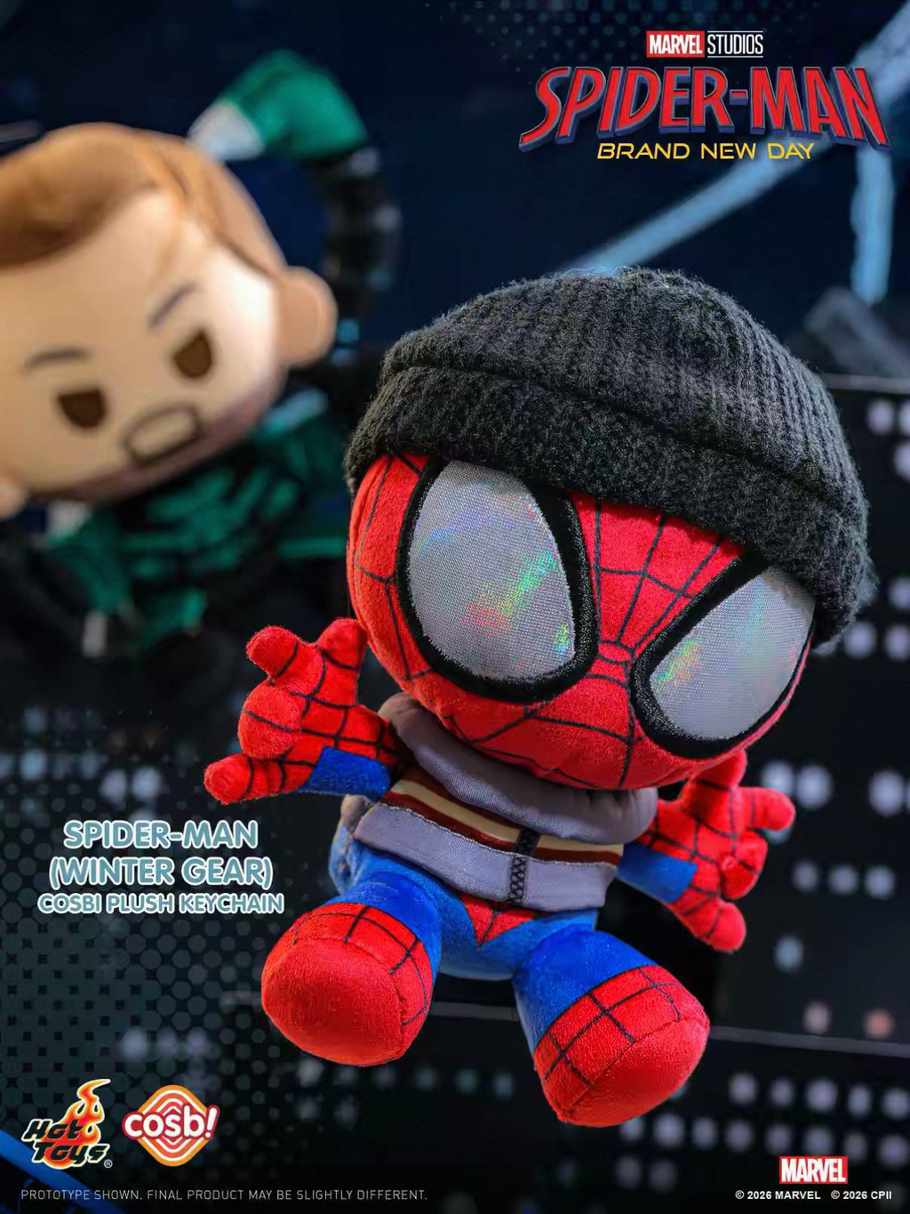 正版授權HotToys x Marvel 蜘蛛人 重生日 COSBI毛絨吊飾 盲盒