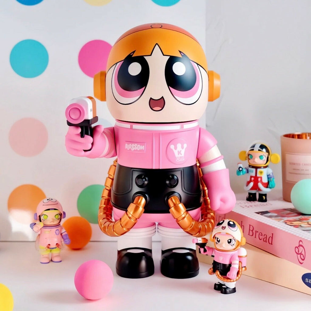 POP MART 飛天小女警 MEGA SPACE MOLLY 400+100% 花花 泡泡 毛毛 泡泡瑪特