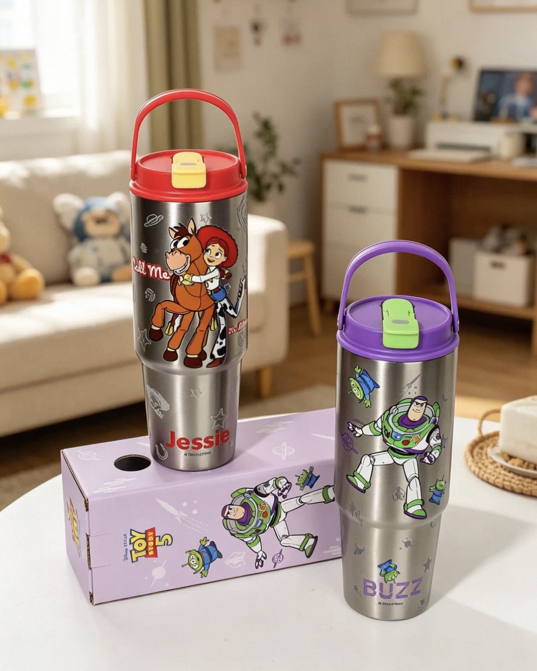 正版授權玩具總動員 不鏽鋼吸管杯 提把杯 冰壩杯 TOY STORY DISNEY 迪士尼